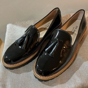 Jon Josef Gogo Lug Womens Black Patent Loafers. Size 40